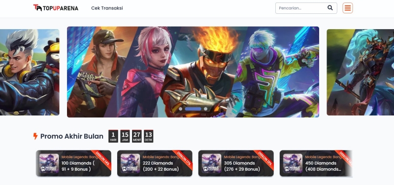 Layanan Topuparena sebagai gerbang pembayaran game terlengkap dengan proses kilat